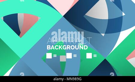 Présentation de l'entreprise modèle géométrique. Présentation de l'entreprise modèle géométrique. La technologie numérique, mise en page brochure ou flyer concept ou bannière web géométriques Illustration de Vecteur