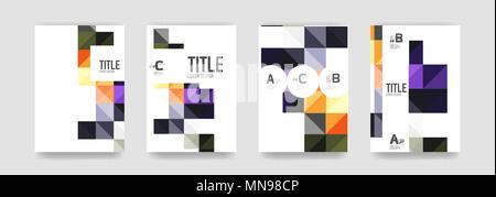 Ensemble de modèles des couvertures de brochure. Ensemble de modèles des couvertures de brochure vector Illustration de Vecteur
