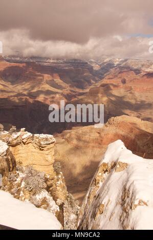 Le parc national du grand canyon sous la neige Banque D'Images