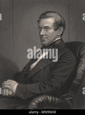 Sir Charles Wheatstone. Scientist 1890 ancienne vintage print photo Banque D'Images