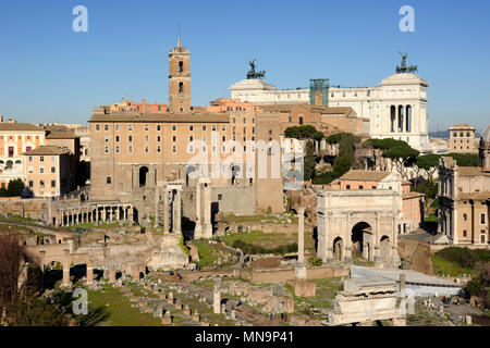 Forum romain, Rome, Italie Banque D'Images