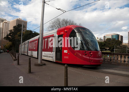 La gare centrale Tram avenue eddy haymarket sydney New South Wales australie Banque D'Images