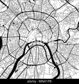 Moscou, capitale de la Russie, Monochrome Site oevre, contours vectoriels, version prête pour le changement de couleur, séparés sur blanc Illustration de Vecteur