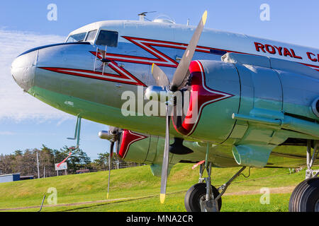 L'ARC CC-129 avion Dakota Douglas à la BFC Greenwood, Greenwood, Nouvelle-Écosse, Canada. Banque D'Images