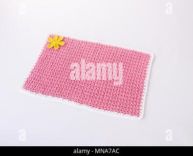 Tapis de table ou napperon en dentelle sur l'arrière-plan Banque D'Images