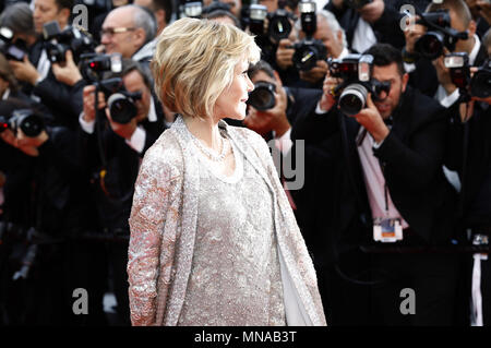 Jane Fonda à la 'BlacKkKlansman' premiere au cours de la 71e édition du Festival de Cannes au Palais des Festivals le 14 mai 2018 à Cannes, France | Verwendung weltweit Banque D'Images