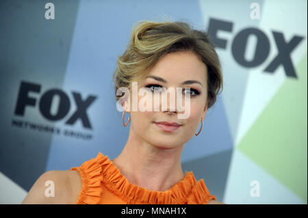 NEW YORK, NY - 14 MAI : Emily VanCamp assiste à la Fox 2018 Réseau en direct à Central Park Wollman Rink, le 14 mai 2018 dans la ville de New York. Emily VanCamp : Personnes : Tempête Crédit Media Group/Alamy Live News Banque D'Images