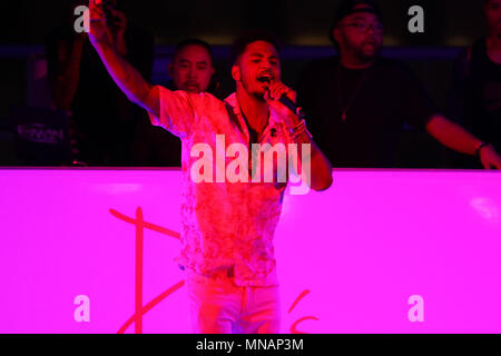 Las Vegas, Nevada, USA. 16 mai, 2018. Trey Songz chanteur il se produit à l'ouverture de la saison de natation de grand soir à la Drai Beachclub le 15 mai 2018 à Las Vegas, Nevada Crédit : Marcel Thomas/ZUMA/Alamy Fil Live News Banque D'Images
