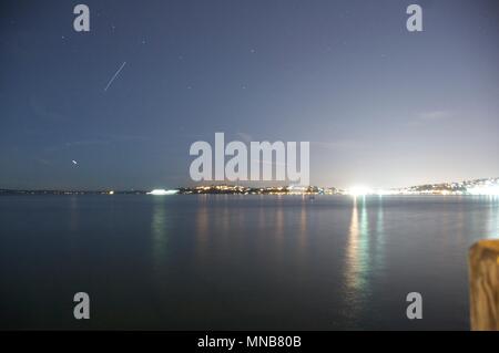 La nuit Seattle City scape Banque D'Images