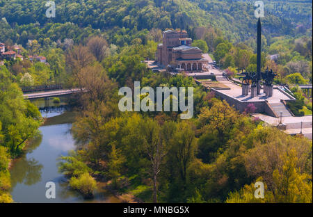 Veliko Tarnovo, Bulgarie 14 avril 2018. Vue panoramique d'État Art Gallery Boris Denev dans la ville de Veliko Tarnovo Banque D'Images