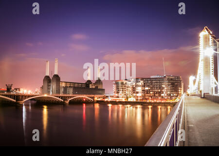 Battersea Power Station, Wandsworth, au sud ouest de Londres, Royaume-Uni. Banque D'Images