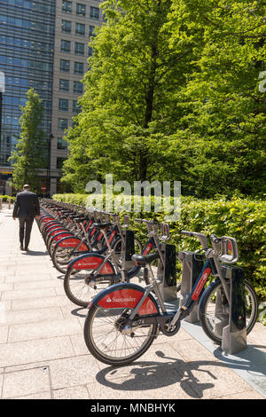 Vélos Santander Banque D'Images