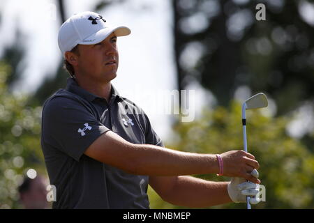 MUIRFIELD en Écosse - 20 juillet : Jordan Spieth de route au 2ème trou au cours de la troisième ronde de l'Open Championship 2013 à Muirfield Golf Club le 20 juillet 2013 en Ecosse. Banque D'Images