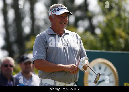 MUIRFIELD en Écosse - 20 juillet : Darren Clarke à la 2e pièce en t au cours de la troisième ronde de l'Open Championship 2013 à Muirfield Golf Club le 20 juillet 2013 en Ecosse. Banque D'Images