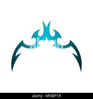Conception simple, tatouage tatouage tribal. Illustration de Vecteur