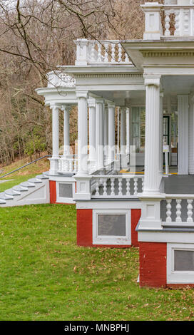 Le Cône Moïse Estate est un impressionnant manoir colonial situé sur le Blue Ridge Parkway, près de Blowing Rock, NC, USA. Banque D'Images