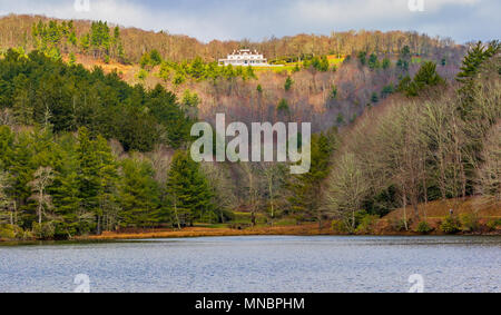 Le Cône Moïse Estate est un impressionnant manoir colonial situé sur le Blue Ridge Parkway, près de Blowing Rock, NC, USA. Banque D'Images