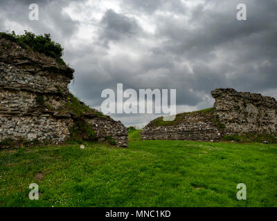 Porte Sud à Silchester, la ville romaine dans le Hampshire, au Royaume-Uni Banque D'Images