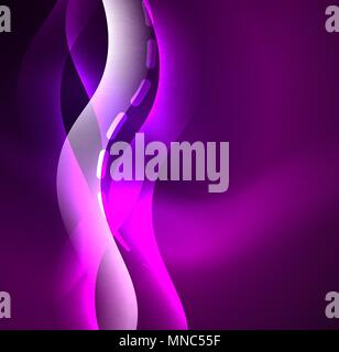 Vague fumée rougeoyante, vecteur de conception des lignes ondulées. Vague fumée rougeoyante, vecteur de conception des lignes ondulées. La soie ligne ondulée résumé fond papier peint, avec forme d'onde et des effets de lumière, style lisse Illustration de Vecteur