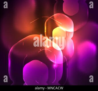 Hexagones transparente floue, sombre sur fond abstrait numérique. Hexagones transparente floue, sombre sur fond abstrait numérique. Entreprise moderne hi-tech ou toile ou papier peint présentation technologie Illustration de Vecteur