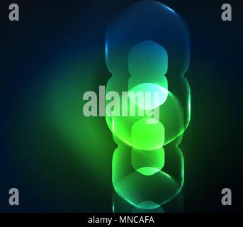 Hexagones transparente floue, sombre sur fond abstrait numérique. Hexagones transparente floue, sombre sur fond abstrait numérique. Entreprise moderne hi-tech ou toile ou papier peint présentation technologie Illustration de Vecteur