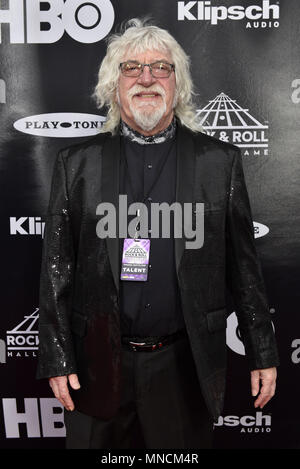 33e édition du Rock & Roll Hall of Fame de la cérémonie à l'auditorium public de Cleveland, Ohio. Comprend : Graeme Edge, Moody Blues Où : Cleveland, Ohio, United States Quand : 14 Avr 2018 Crédit : Ray Garbo/WENN.com Banque D'Images