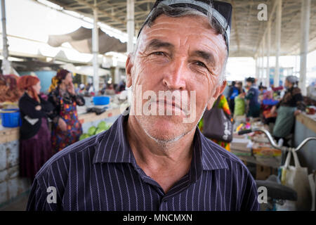 L'Ouzbékistan, environs de Boukhara, marché local Banque D'Images