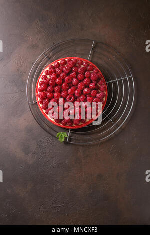 Tarte au citron framboise Banque D'Images