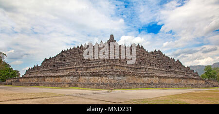 Borobudur temple près de Yogyakarta sur l'île de Java, Indonésie Banque D'Images