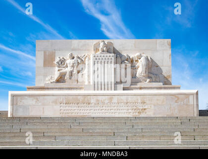 Bellicourt Monument américain de la Grande Guerre Banque D'Images