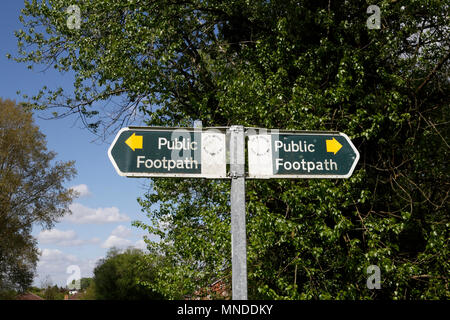 Panneaux publics pour les sentiers pédestres, Sheffield UK, panneaux indicateurs Banque D'Images