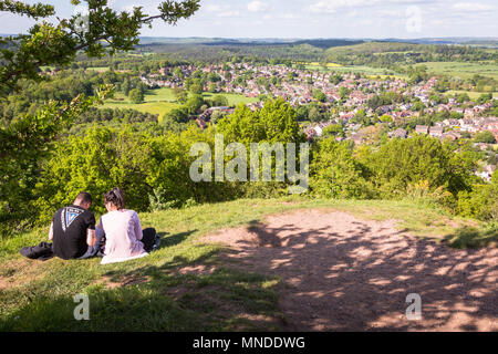 Vue sur Kinver ville ou village, Staffordshire UK Banque D'Images