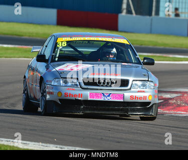 Keith Butcher, Audi A4, Super Touring Car Challenge 1970-2005, voitures de tourisme, Donington Festival historique, 2018, sport automobile, sport automobile, sport automobile, Banque D'Images