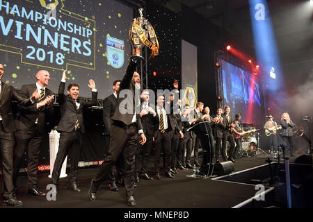 Wolverhampton Wanderers football club manager Nuno Espirito Santo de célébrer avec ses joueurs et le personnel de la fin de saison des clubs 2018 Dîner Banque D'Images