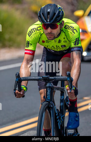 OJAI EN CALIFORNIE USA - Mai 14, 2018 - Stage 2 dirigeants d'Amgen Mens Location Tour de Californie, VENTURA À GIBRALTAR ROAD À SANTA BARBARA Comté Banque D'Images