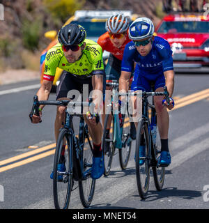 OJAI EN CALIFORNIE USA - Mai 14, 2018 - Stage 2 dirigeants d'Amgen Mens Location Tour de Californie, VENTURA À GIBRALTAR ROAD À SANTA BARBARA Comté Banque D'Images