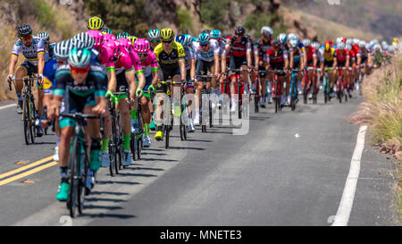 OJAI EN CALIFORNIE USA - Mai 14, 2018 - Amgen Stage 2 Mens Location Tour de Californie, VENTURA À GIBRALTAR ROAD À SANTA BARBARA Comté Banque D'Images