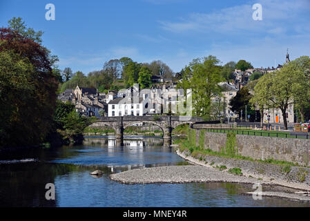 Miller et pont de la rivière Kent. Kendal, Cumbria, Angleterre, Royaume-Uni, Europe. Banque D'Images