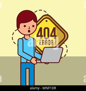 Erreur 404 Page non trouvée Illustration de Vecteur