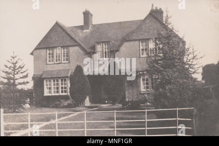 Vintage Photo de Chandlers Farm House, tous les Cannings, Wiltshire, Angleterre, Royaume-Uni. Banque D'Images