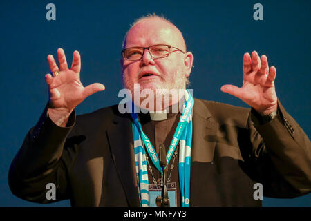 Le cardinal catholique romain REINHARD MARX, président de la Conférence épiscopale allemande catholique, au cours de la 101ème Katholikentag le 13 mai 2018 à Münster, Allemagne Banque D'Images