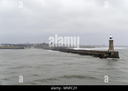 Dyke à Newcastle, port de Tyne, Royaume-Uni Banque D'Images