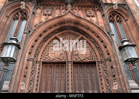 John Rylands Library, Deansgate, Manchester, Lancashire, England, UK Banque D'Images