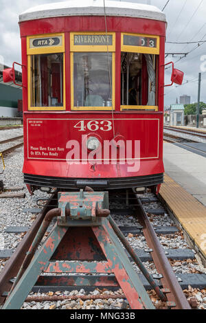 La Nouvelle-Orléans, Louisiane - un tramway de La Nouvelle-Orléans. Banque D'Images