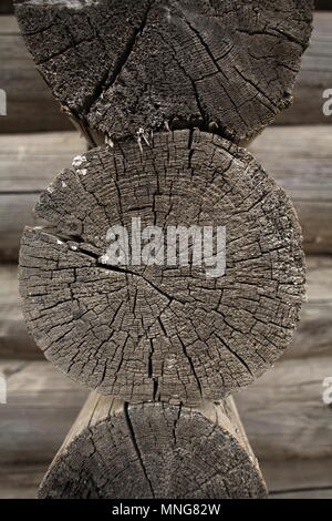 Rondin coner clouse-up Banque D'Images