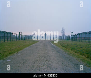 PhotographJohn Angerson libéré le 27 janvier 1945. Auschwitz II Birkenau camp de concentration dans le sud-ouest de la Pologne. Banque D'Images