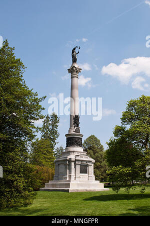 GETTYSBURG, Pennsylvanie 5-15-2018 Le monument de New York dans le cimetière national de Gettysburg Banque D'Images