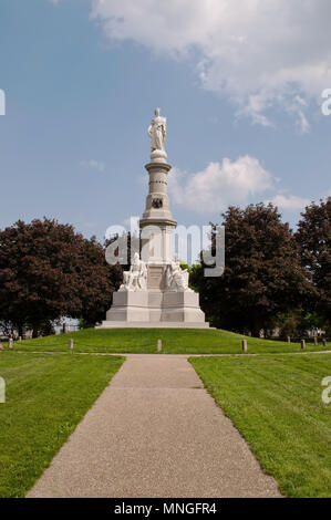 Les soldats National Monument dans le cimetière national de Gettysburg, Gettysburg, Pennsylvanie. 7/1/1869 dédié aux soldats de la bataille. Banque D'Images