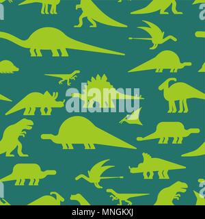 Les Dinosaures. transparente Dino la texture. Arrière-plan de lézard monstre préhistorique. Animal cartoon style antique. Ornement en tissu pour enfants. Vector illust Illustration de Vecteur