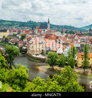 Cesky Krumlov, République Tchèque Banque D'Images